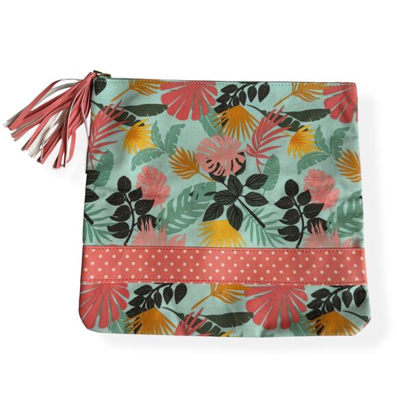 Matilda Jane Handbags - NEW Matilda Jane Let's Swim Tropical Pouch XL